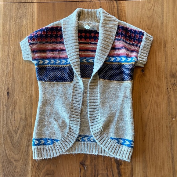 Cozy short sleeve cardigan size M - Picture 4 of 6